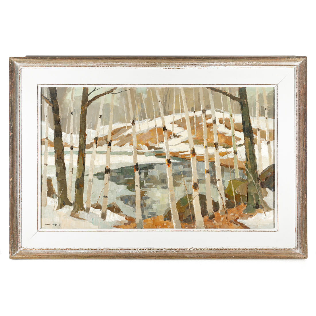 Tom Roberts Canadian(1909-1998) "Spring Ice At Speyside"