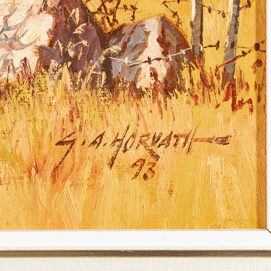 George A. Horvath (Canadian 1933) "October In The Country"