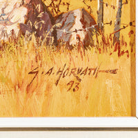 George A. Horvath (Canadian 1933) "October In The Country"