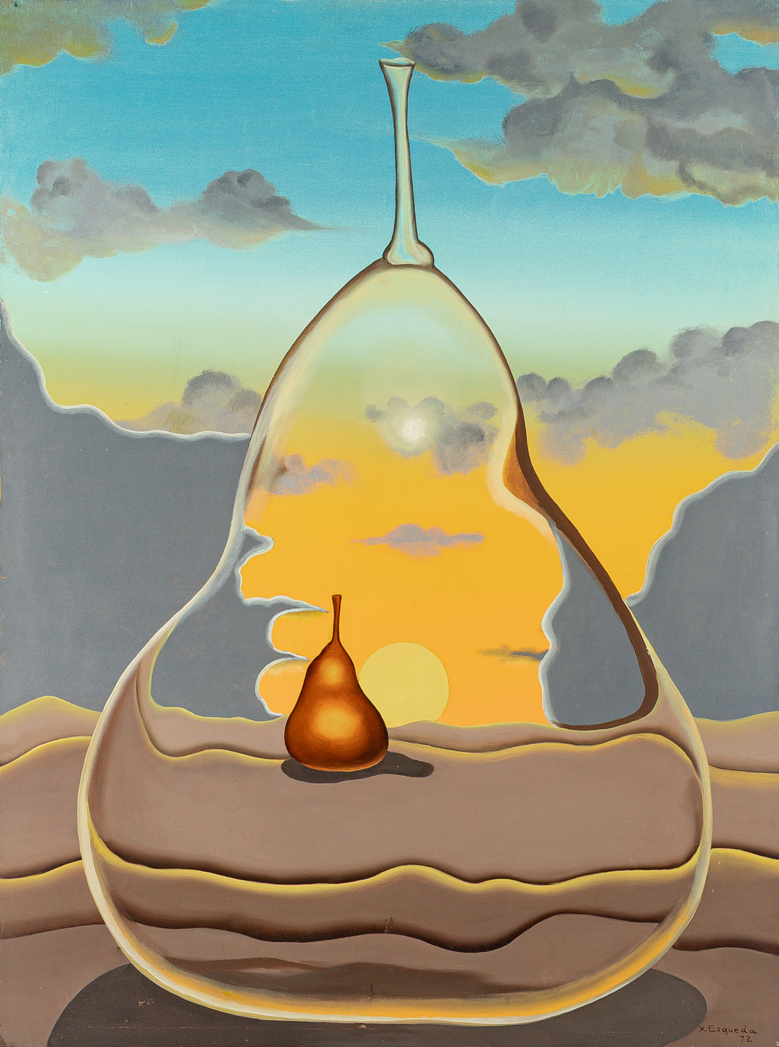 Xavier Esqueda (Mexican 1943) "La Lupa" Oil On Canvas