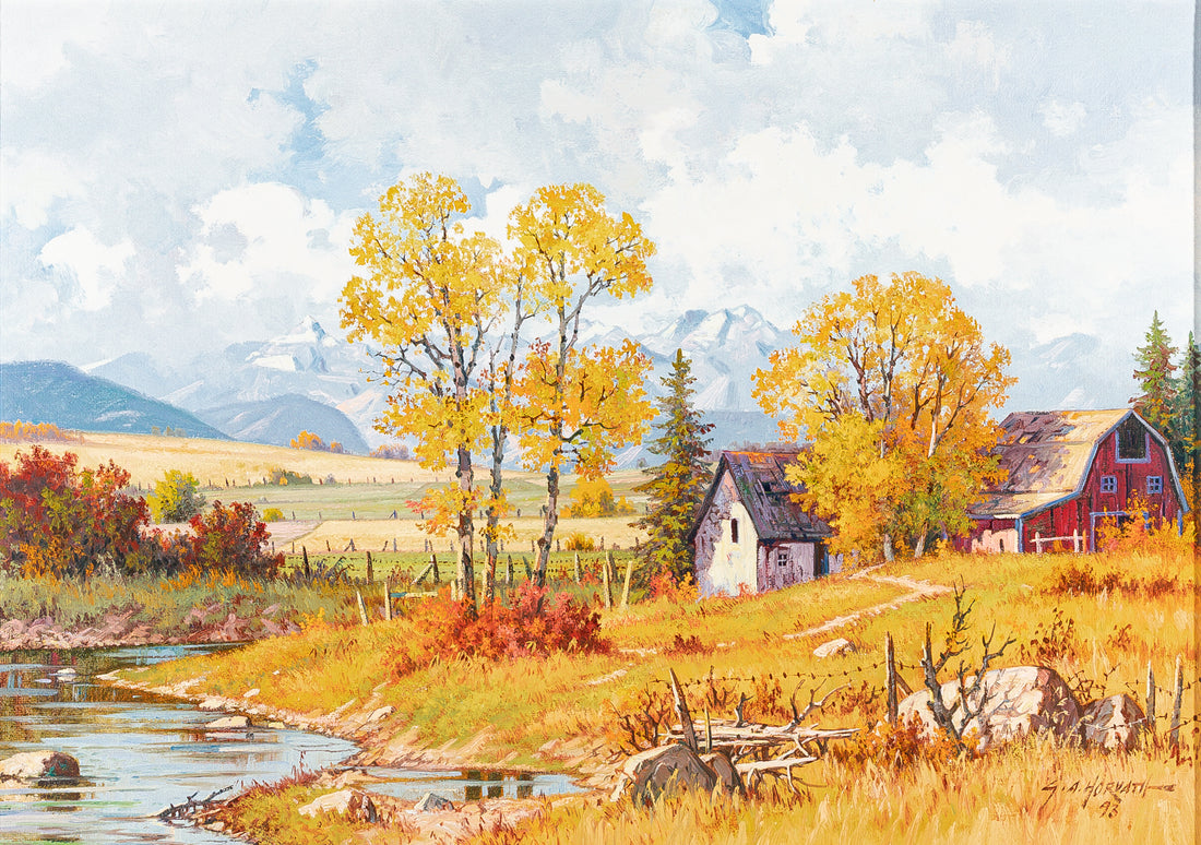 George A. Horvath (Canadian 1933) "October In The Country"
