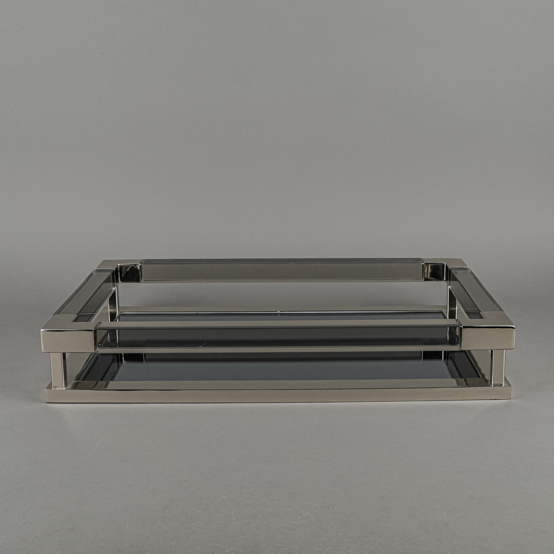 JONATHAN ADLER Jacques Tray - Chrome And Acrylic