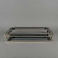 JONATHAN ADLER Jacques Tray - Chrome And Acrylic
