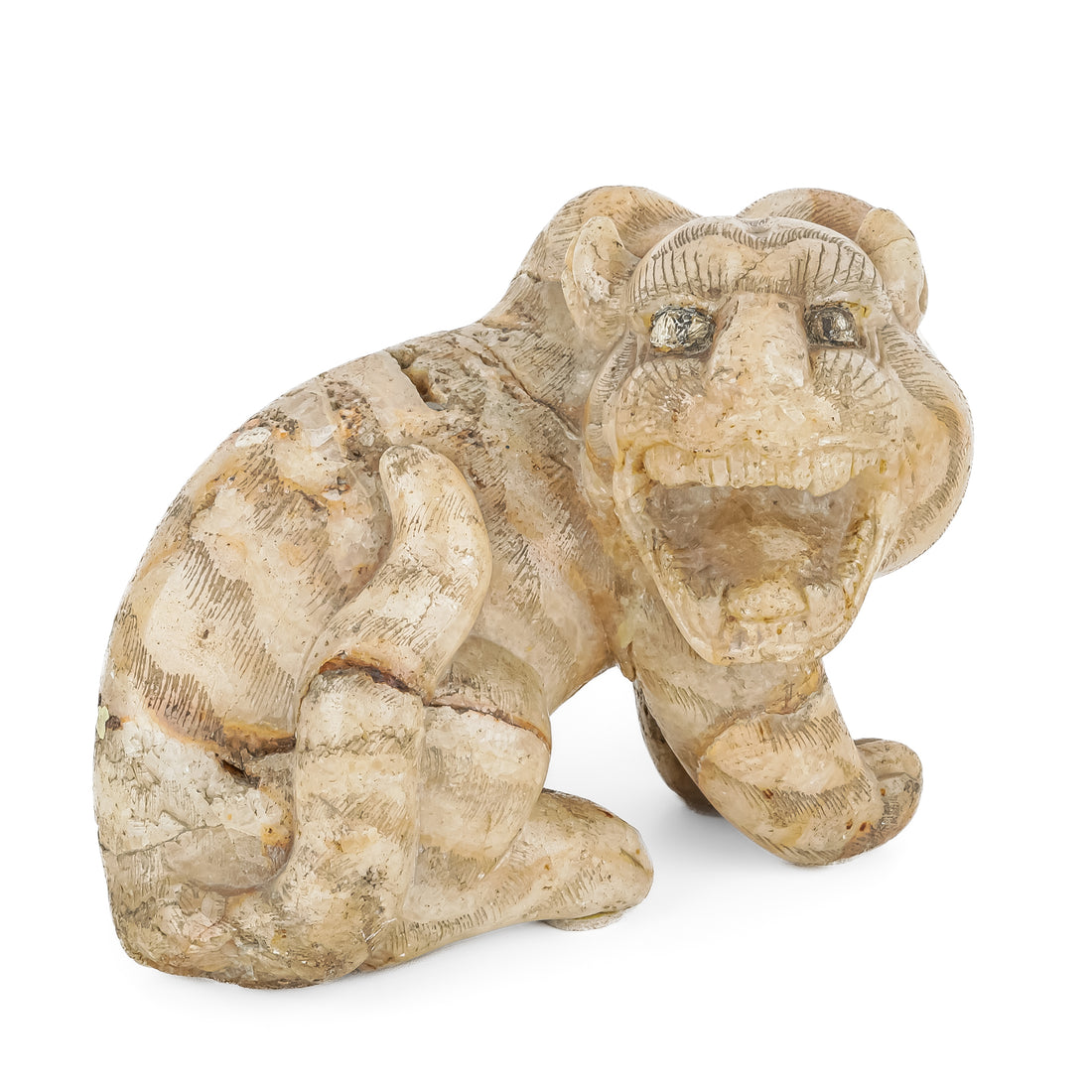 Asian Carved Stone Tiger