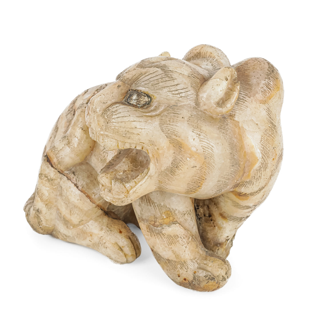Asian Carved Stone Tiger