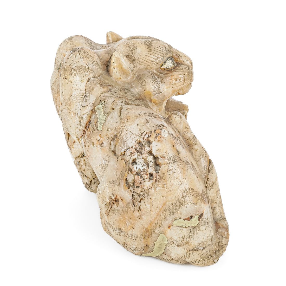 Asian Carved Stone Tiger