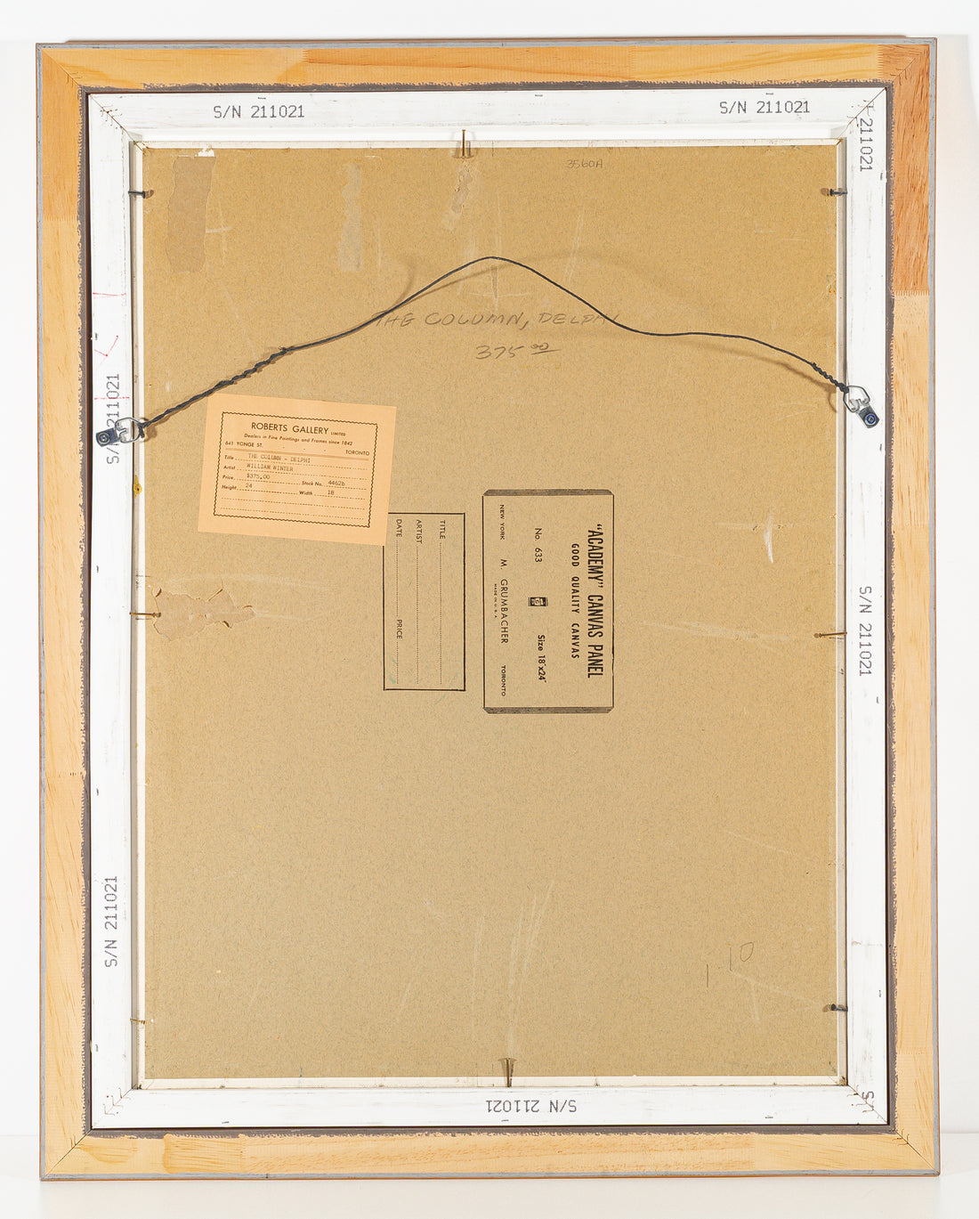 William Winter (Canadian 1909-1996) "The Column - Delphi"