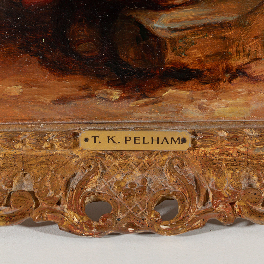 Thomas Kent Pelham (British 1831-1907) Young Lady With Basket