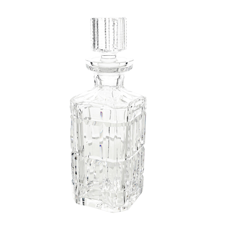 WATERFORD Cut Crystal Square Spirit Decanter & Stopper