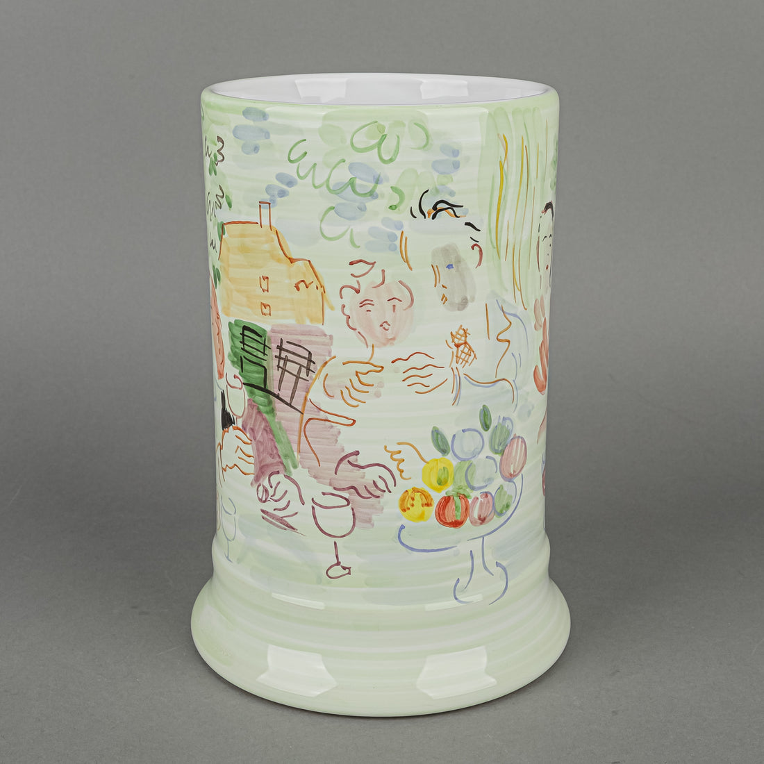 DERUTA Raoul Dufy Ceramic Wine Bottle Cooler