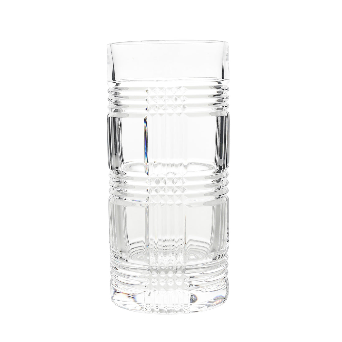 RALPH LAUREN Glen Plaid Crystal Highball Tumblers Set of 2
