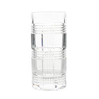 RALPH LAUREN Glen Plaid Crystal Highball Tumblers Set of 2