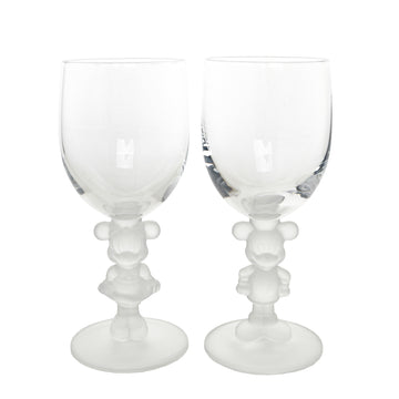 WALT DISNEY CO Mickey & Minnie Frosted Stem Glasses Set of 2