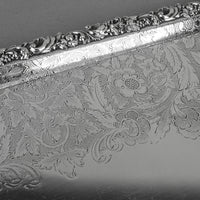 BIRKS Regency Plate Chased Silver Plate Tray