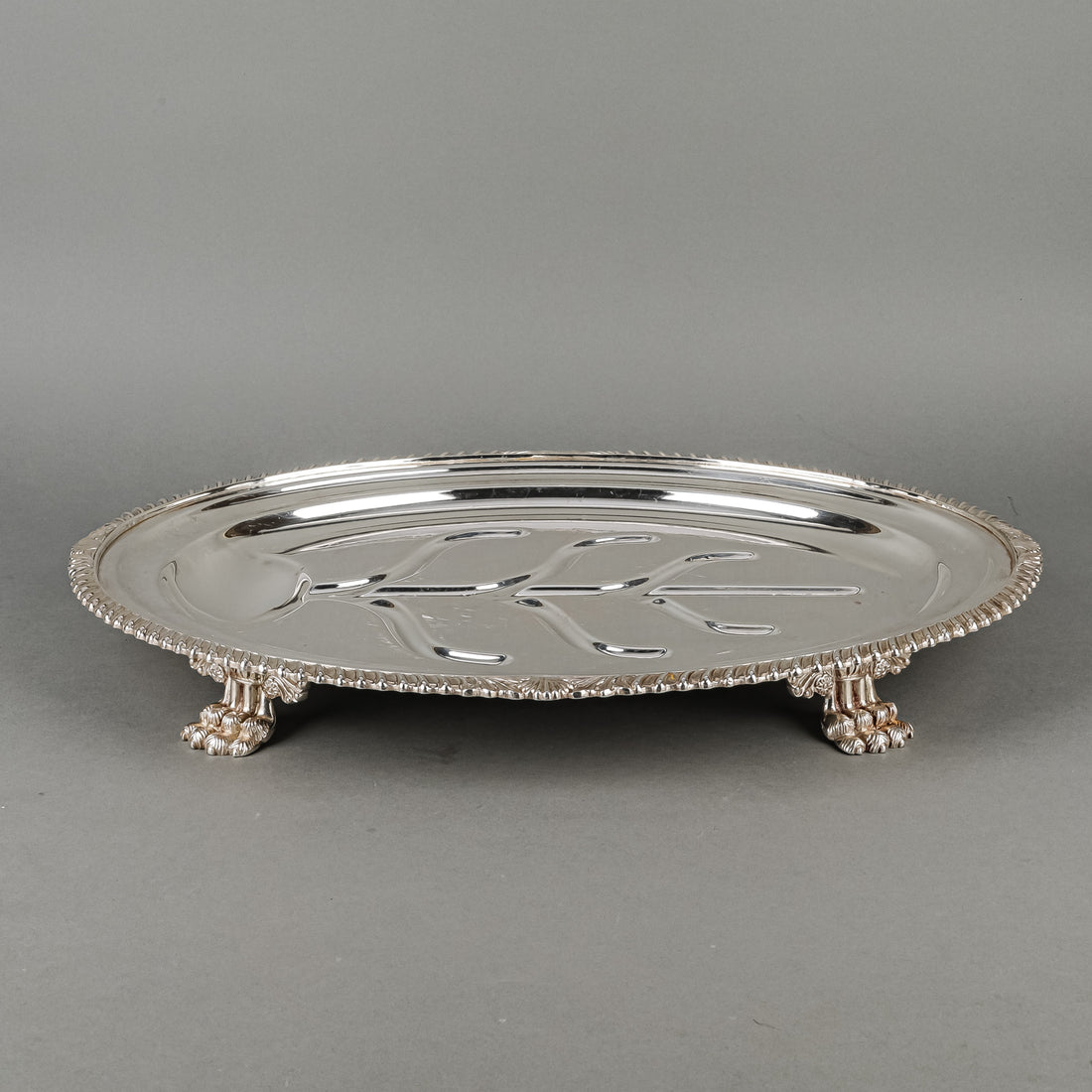 GNUN Sheffield Reproduction Silver Plate Footed Well & Tree