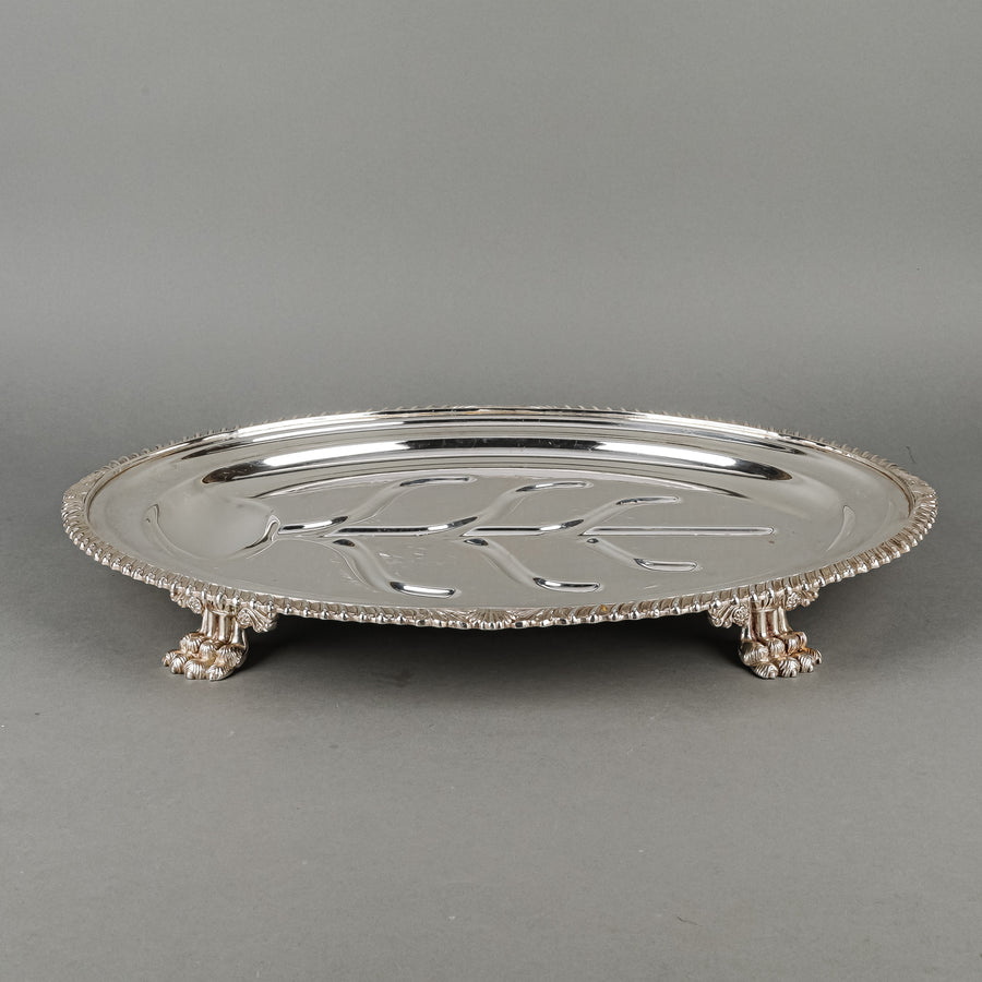 GNUN Sheffield Reproduction Silver Plate Footed Well & Tree