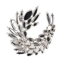 SHERMAN Brooch & Clips Set - Clear Rhinestone
