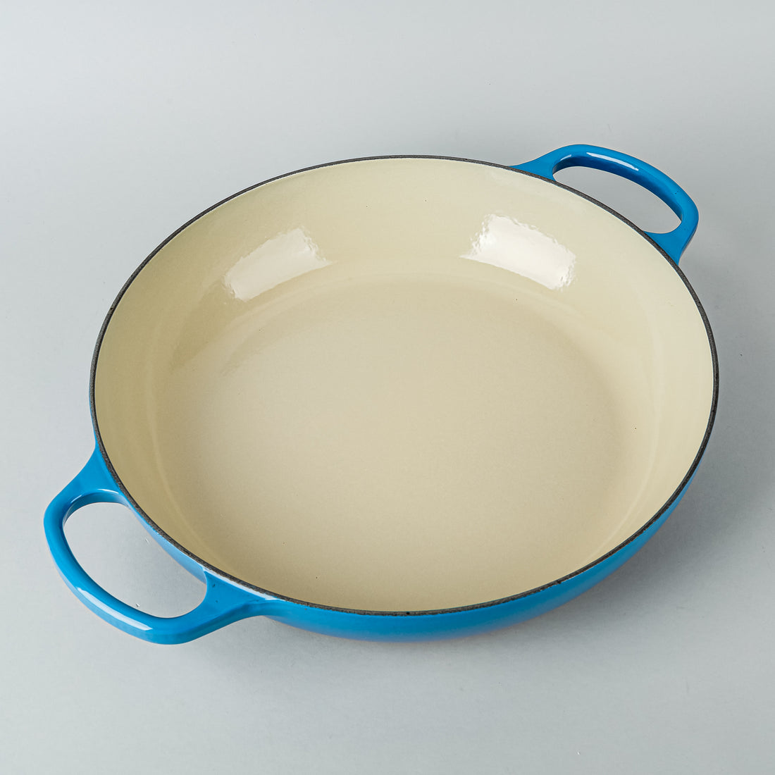 LE CREUSET Enamel Cast Iron Covererd Braiser 32cm Blue