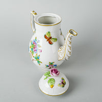 HEREND Queen Victoria Coffee Pot With Rose Knob Lid 612