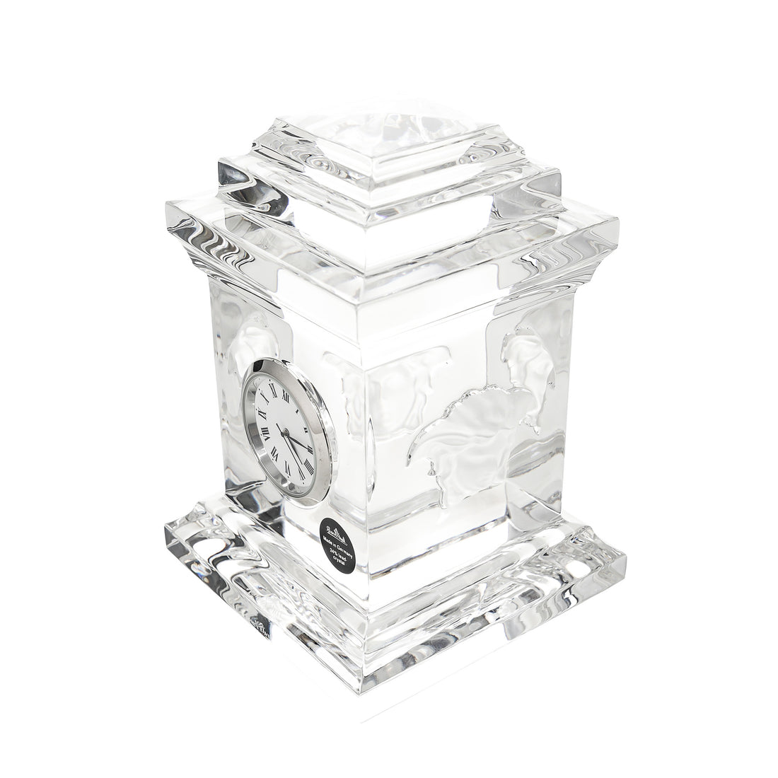 ROSENTHAL VERSACE Treasury Crystal Chimney Clock 20665