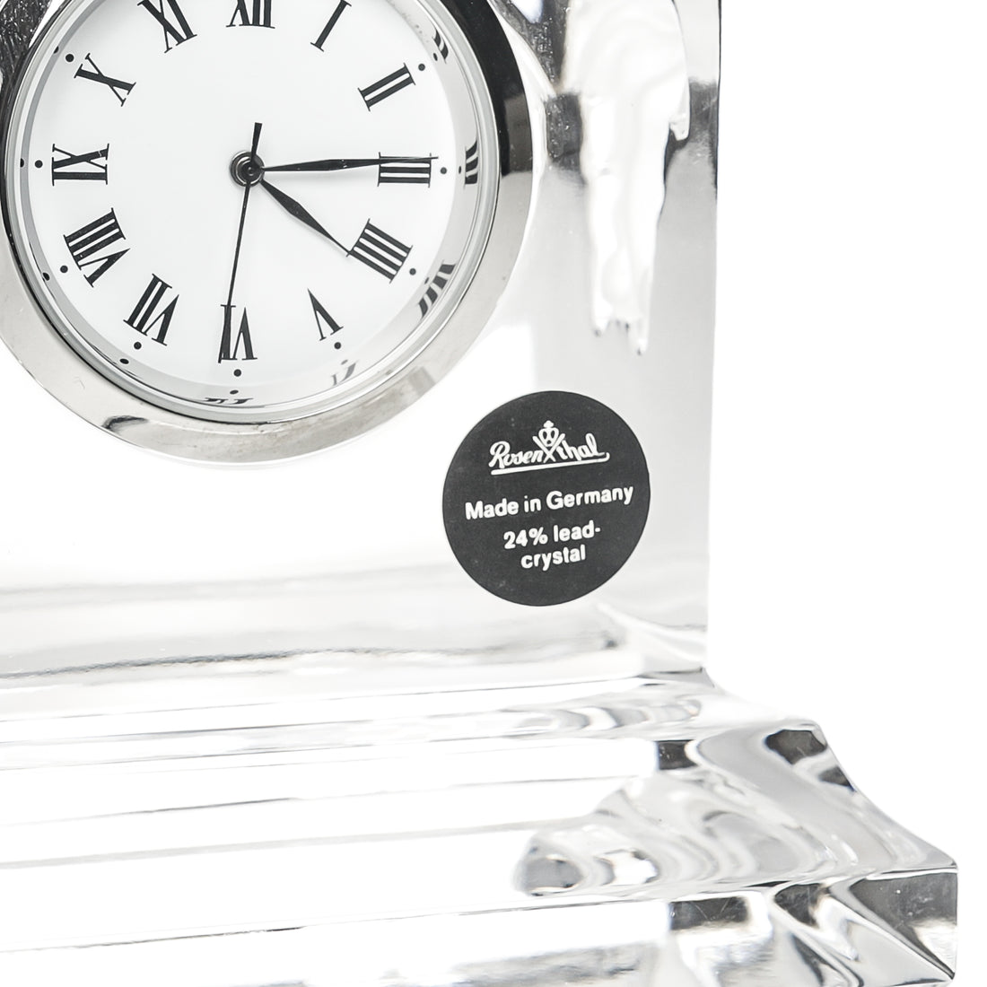 ROSENTHAL VERSACE Treasury Crystal Chimney Clock 20665