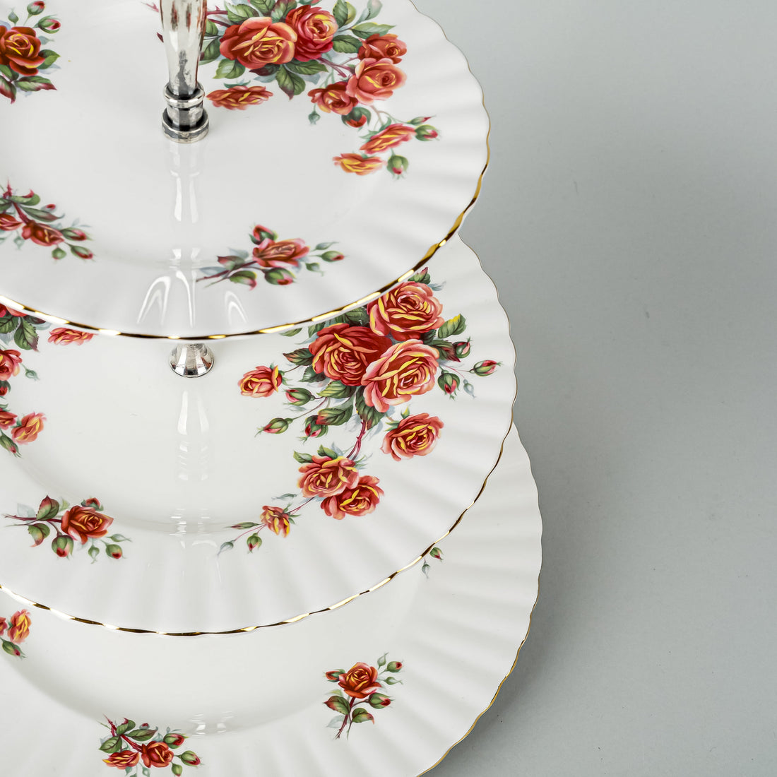 ROYAL ALBERT Centennial Rose 3 Tiered Stand