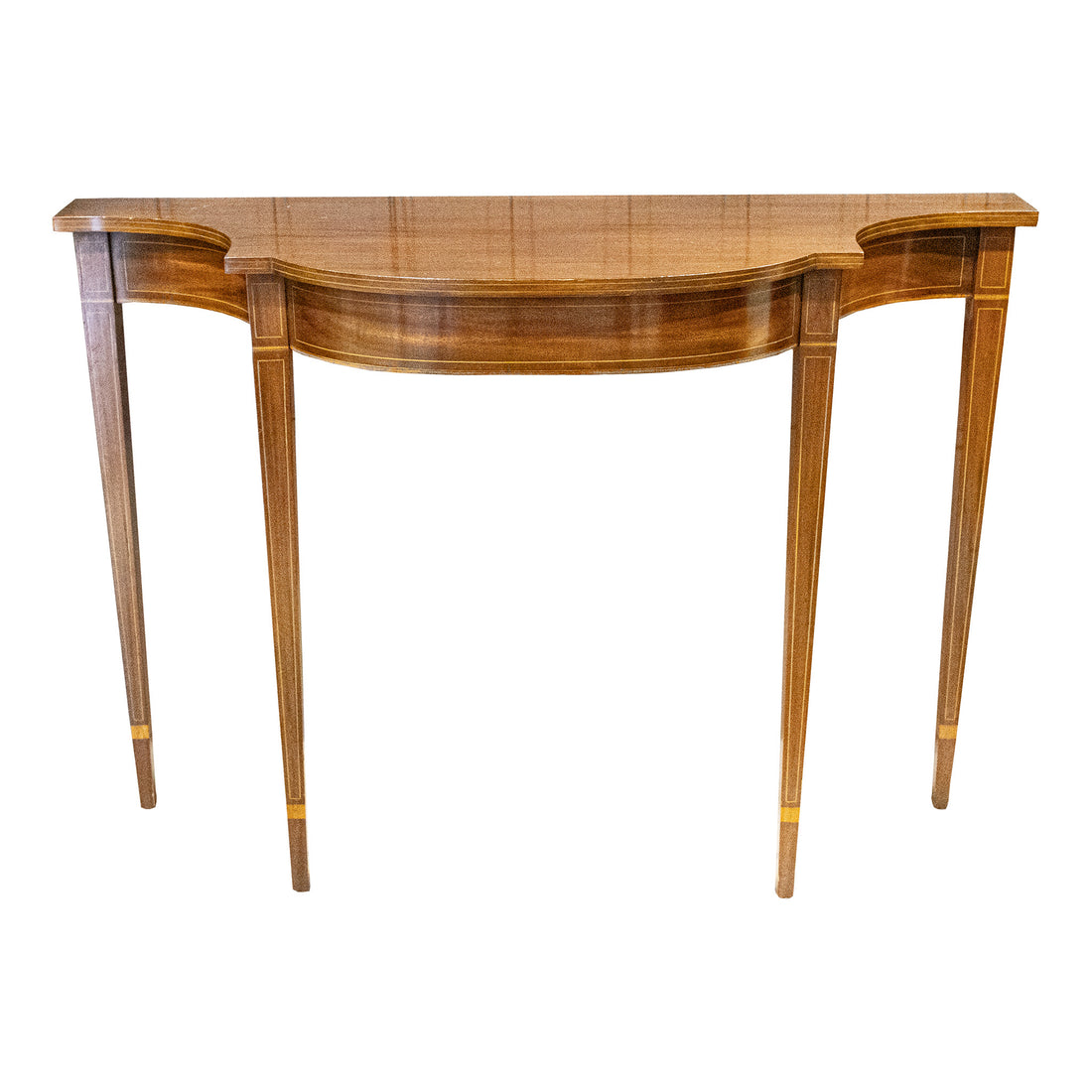 Hepplewhite Style Demilune Console