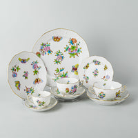 HEREND Queen Victoria 12 Place Settings Plus Extras