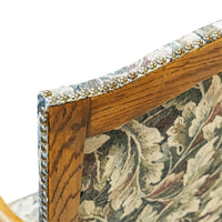 Louis XIII Style Arm Chair Leaf Upholstery
