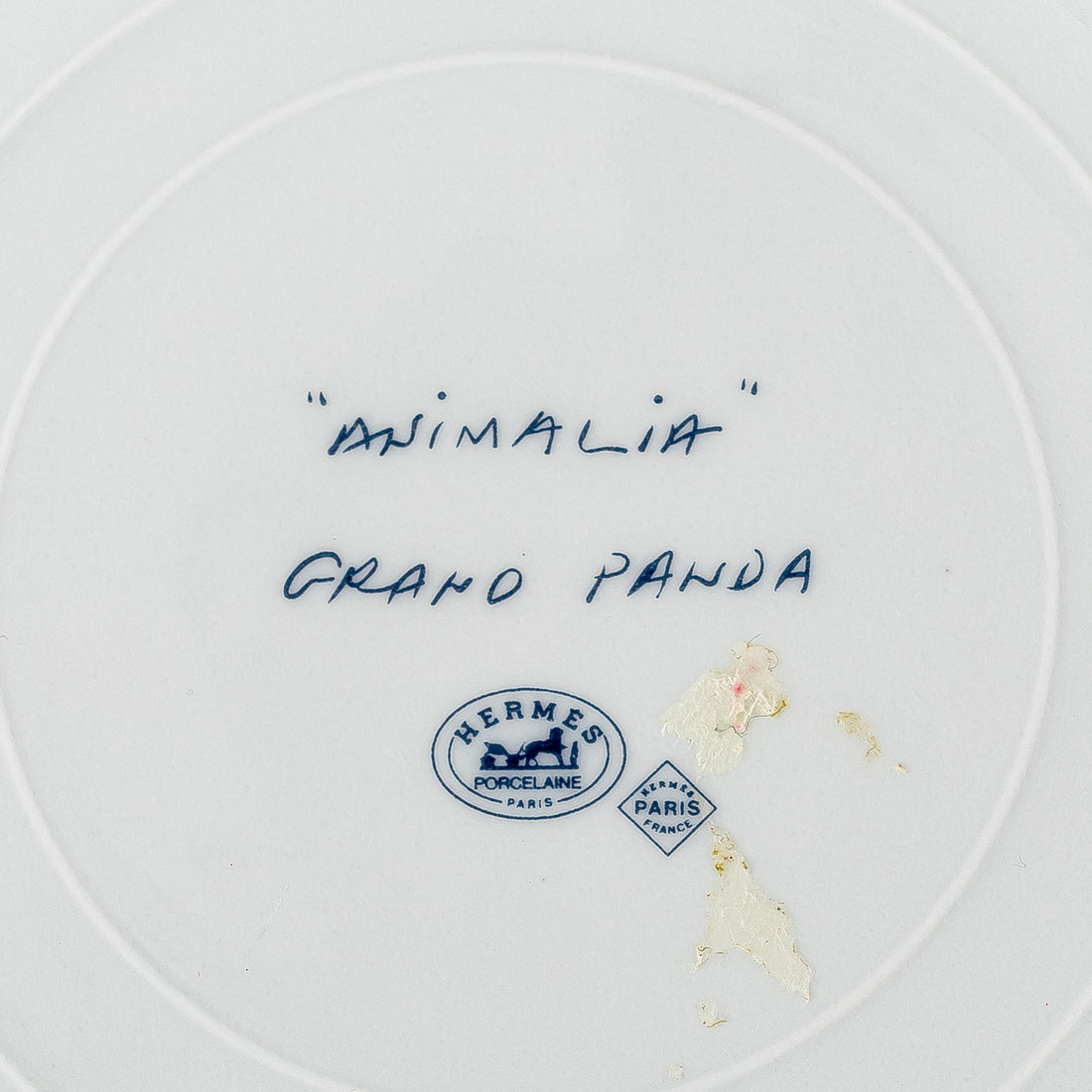 HERMES Animalia Grand Panda Plate