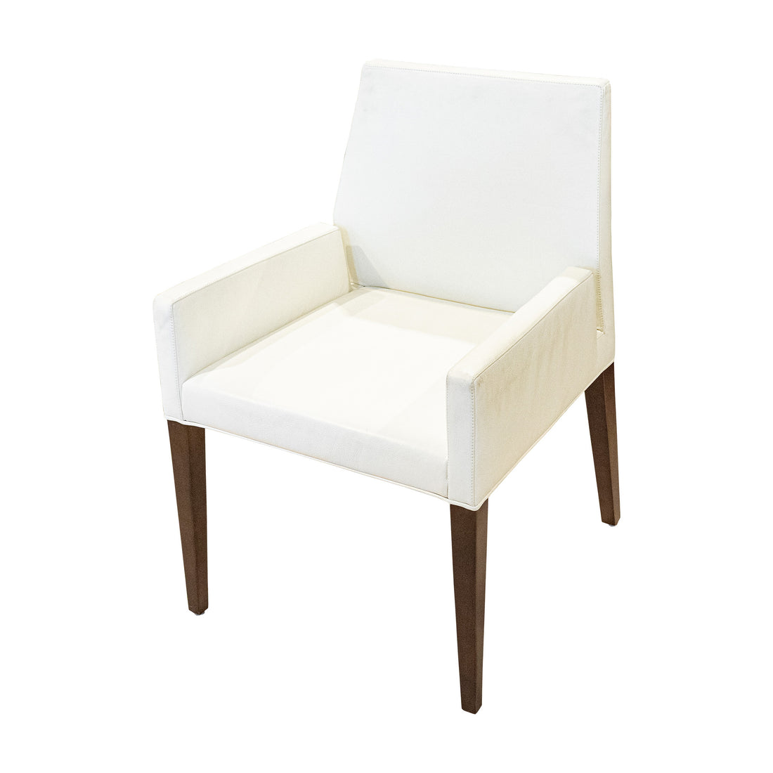BERNHARDT Forum Ivory Leather Chairs Set 0f 6