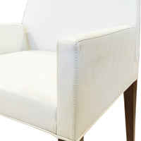 BERNHARDT Forum Ivory Leather Chairs Set 0f 6
