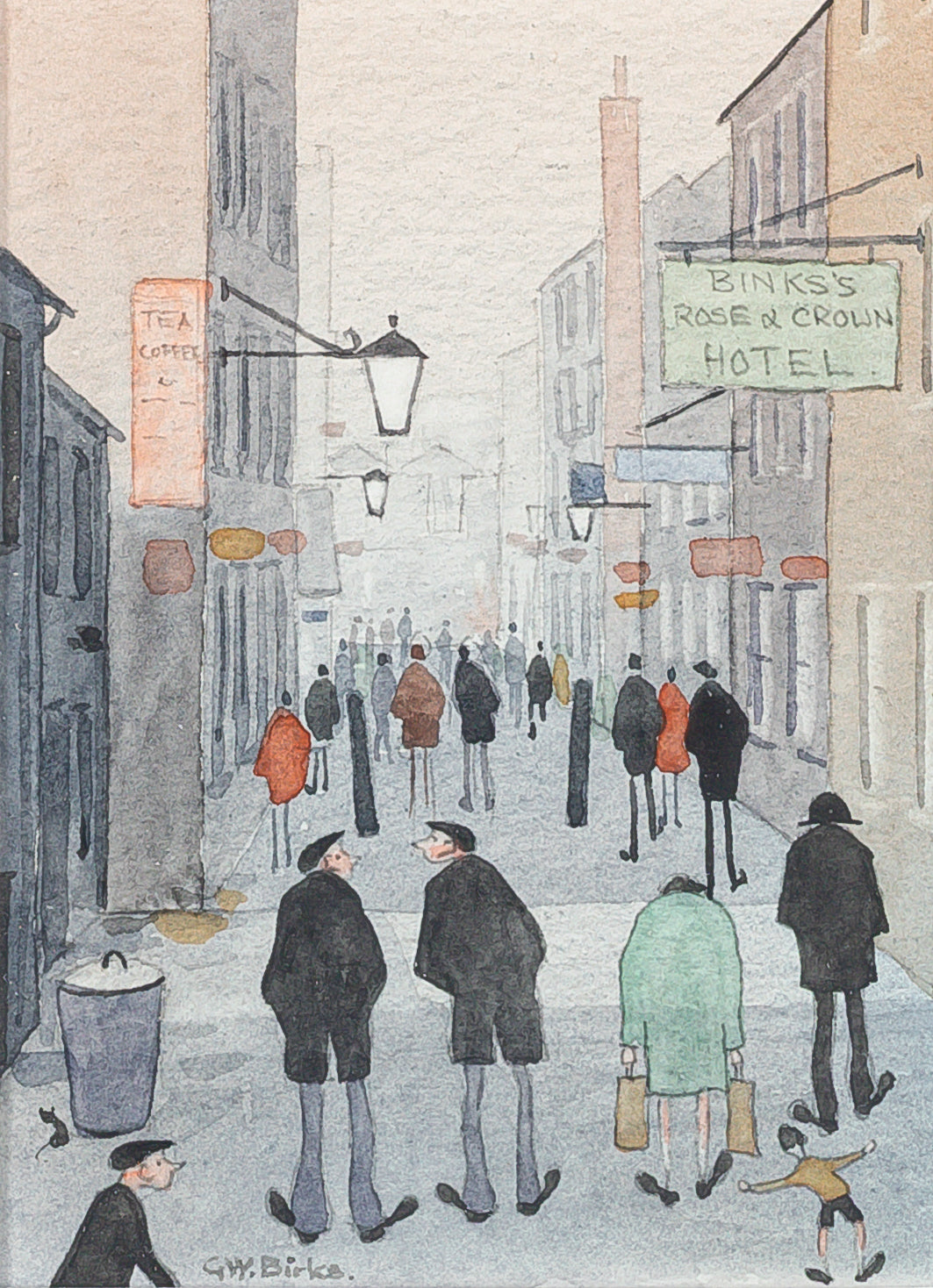 Geoffrey W. Birks (British 1929-1993) Bink's Rose & Crown