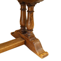 Vintage Oak/Chestnut Regence Style Trestle Table
