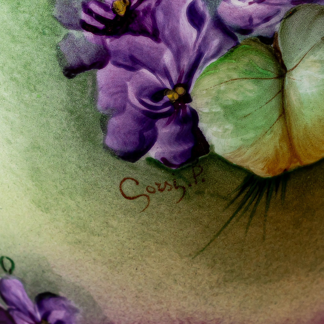 GINORI Firenze Ware Hand Painted Floral Vase 4059