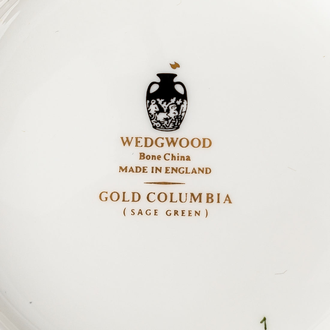 WEDGWOOD Gold Columbia Green Tea Service 5pcs