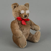 STEIFF Brown Mohair Teddy Bear With Glasses