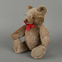 STEIFF Brown Mohair Teddy Bear With Glasses