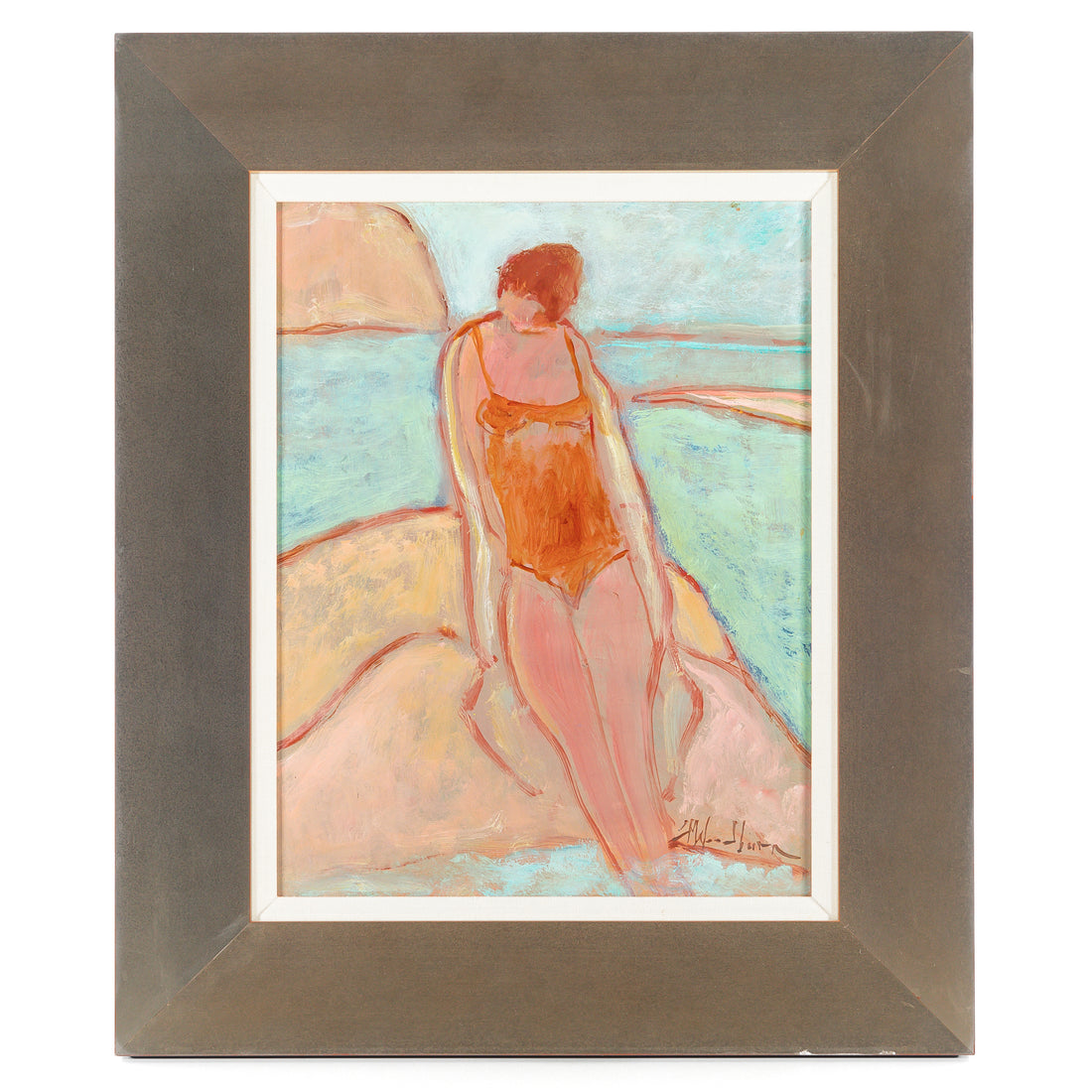 Susan Mclean Woodburn (Canadian 20th C) Bather-Georgian Bay