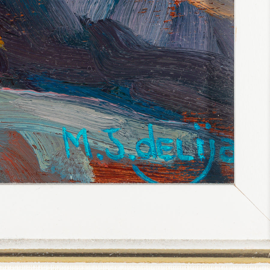 Mel Delija (Canadian 20th C) "Bala Falls" Oil On Board