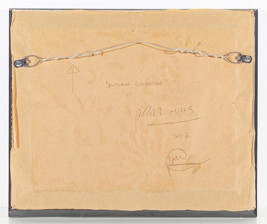 Peter Mills (Canadian) "Autumn Shoreline" Acrylic On Board