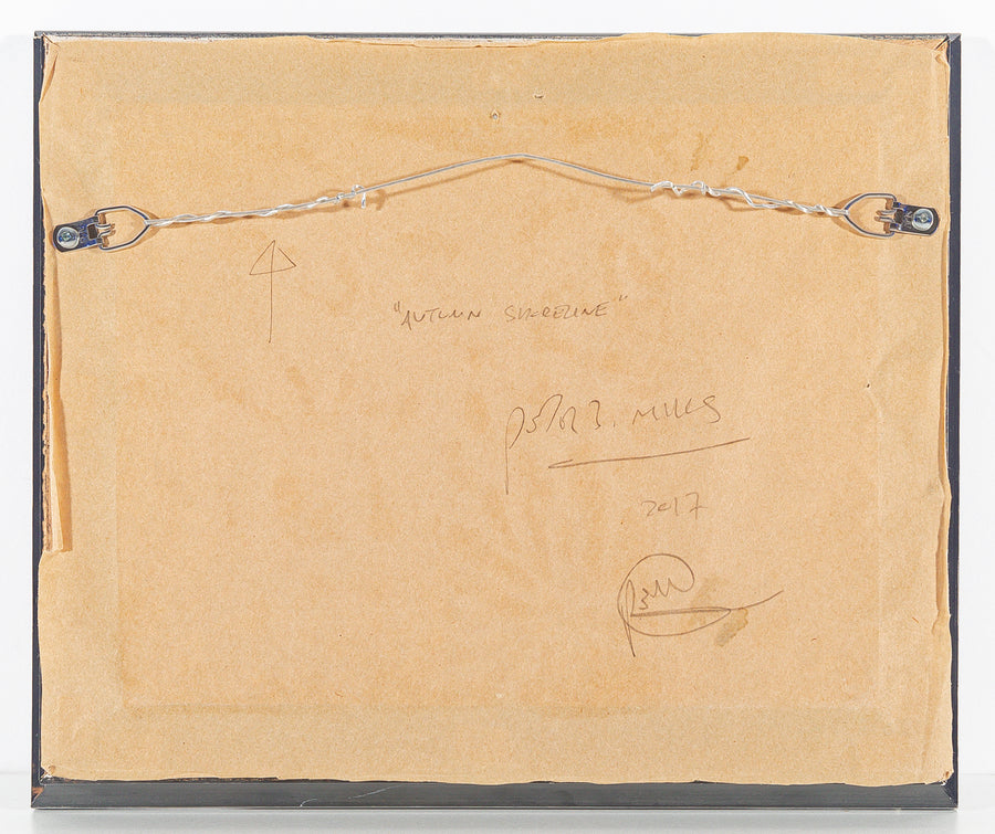 Peter Mills (Canadian) "Autumn Shoreline" Acrylic On Board