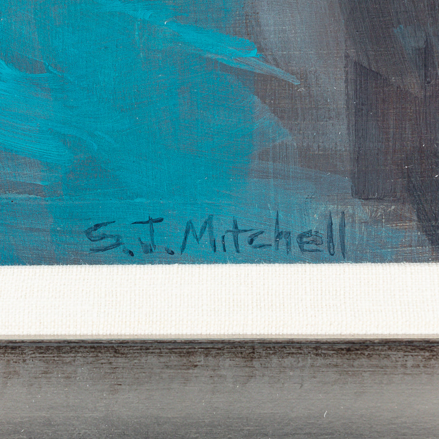 Steve Mitchell (English 20th C) "Ballerinas In Blue"