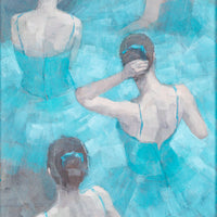 Steve Mitchell (English 20th C) "Ballerinas In Blue"
