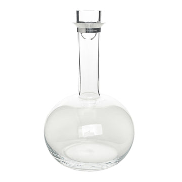 GEORG JENSEN Ole Palsby Sterling Collar Crystal Decanter