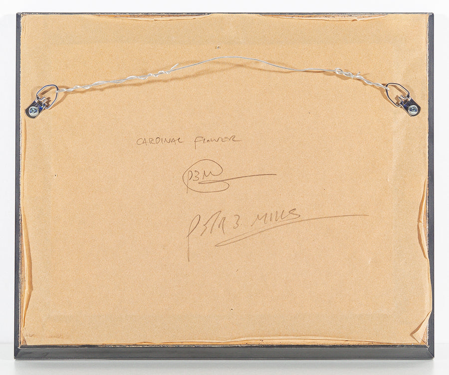 Peter Mills (Canadian) "Cardinal Flower" Acrylic On Board