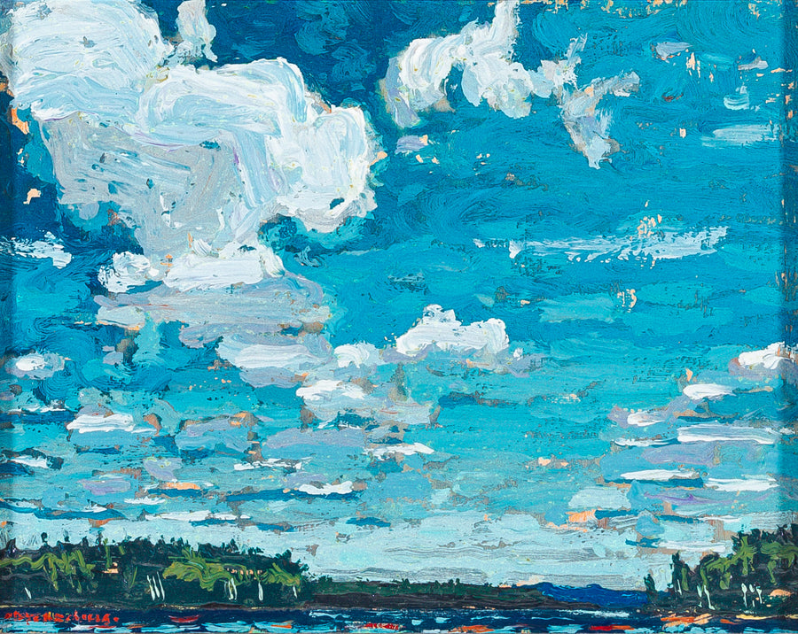 Peter Mills (Canadian) "Source Lake" Acrylic On Board