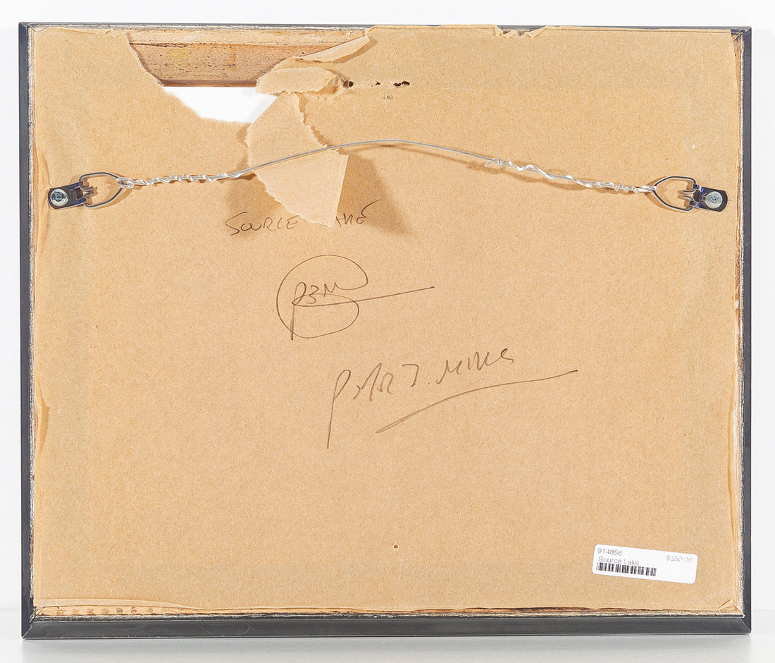 Peter Mills (Canadian) "Source Lake" Acrylic On Board