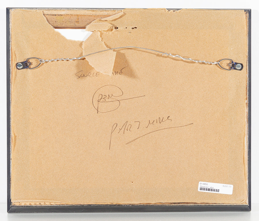 Peter Mills (Canadian) "Source Lake" Acrylic On Board