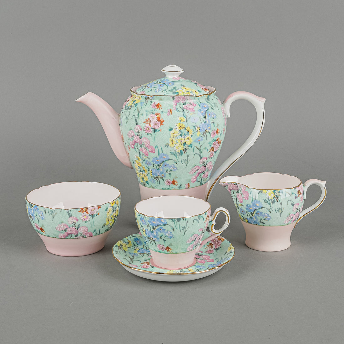 SHELLEY Melody Chintz Coffee Set